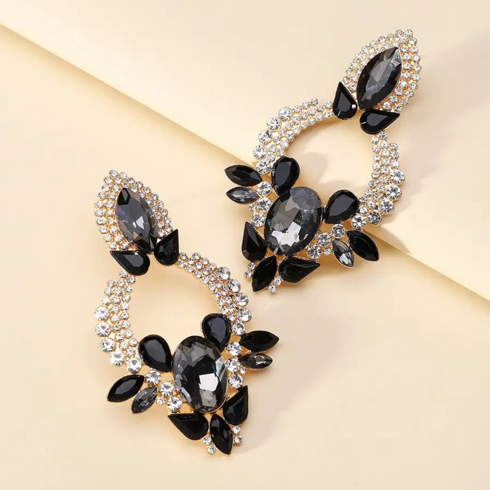 Rhinestone Crystal Dangle Earrings